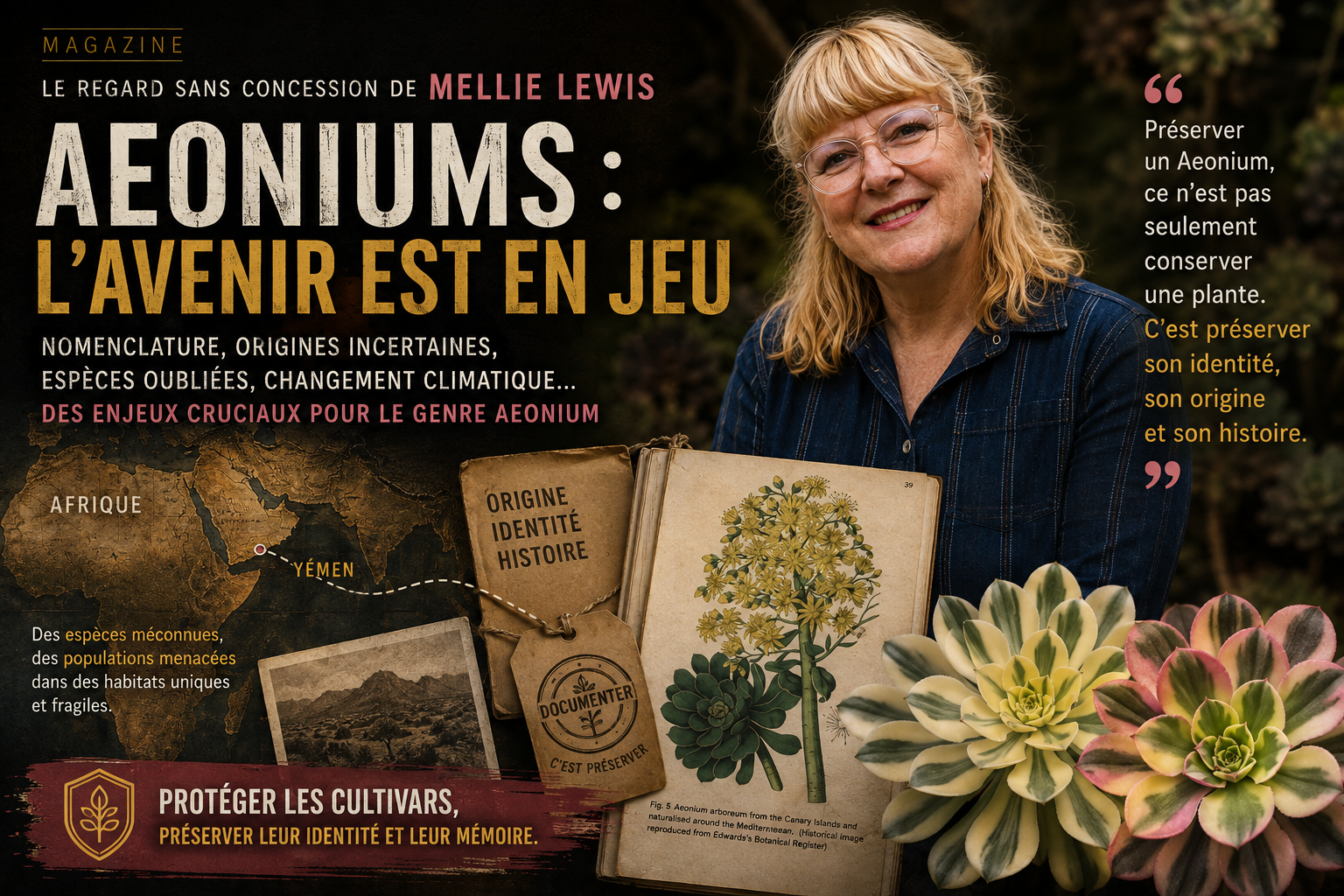Mellie Lewis : Aux frontières encore méconnues du monde des Aeoniums